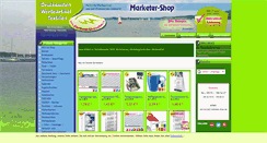 Desktop Screenshot of marketer-shop.de